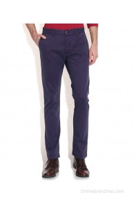 Being Human Purple Regular Casuals Trousers